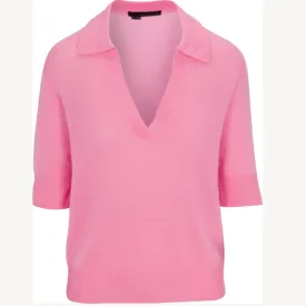 360 Cashmere Cinzia S/S Sweater - Primrose Pink