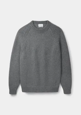 Ash Grey Chunky Cashmere Jumper