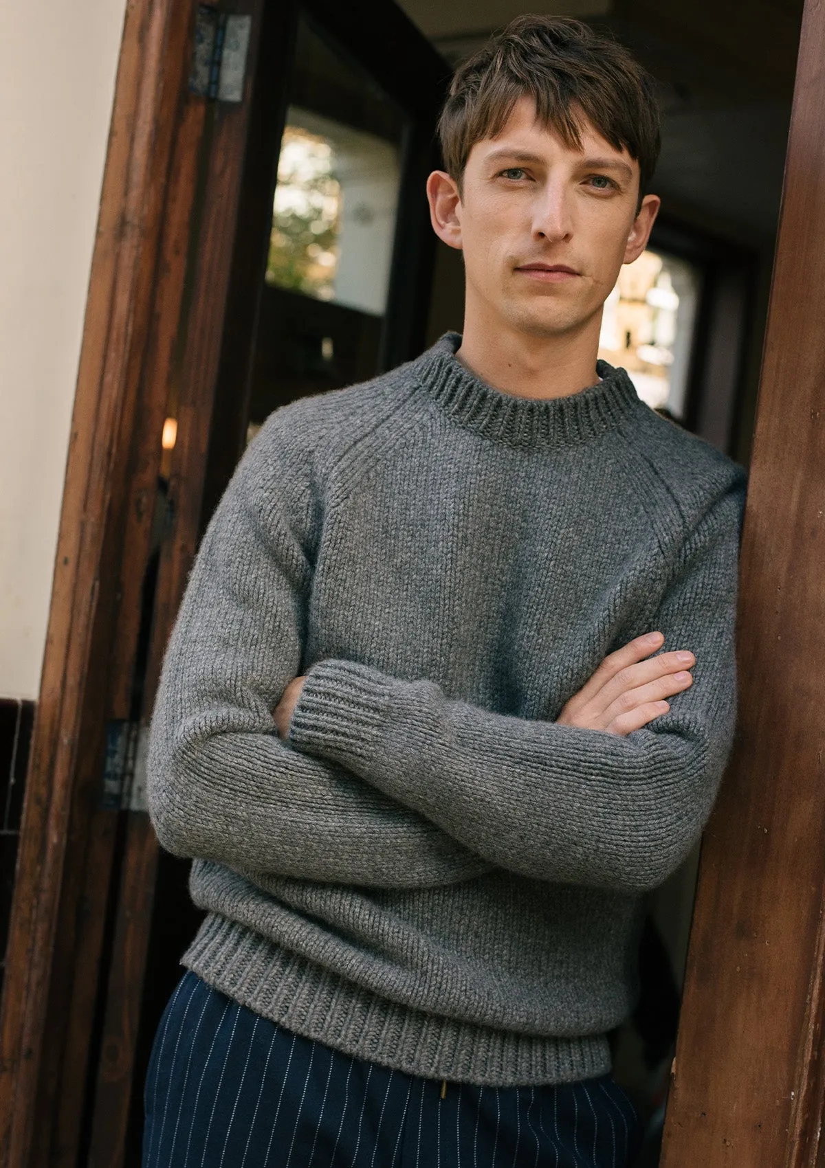 Ash Grey Chunky Cashmere Jumper