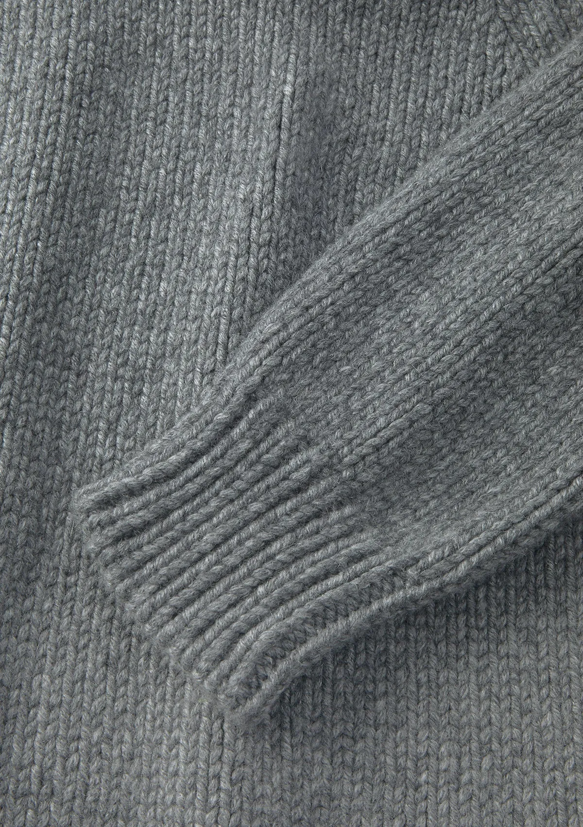 Ash Grey Chunky Cashmere Jumper