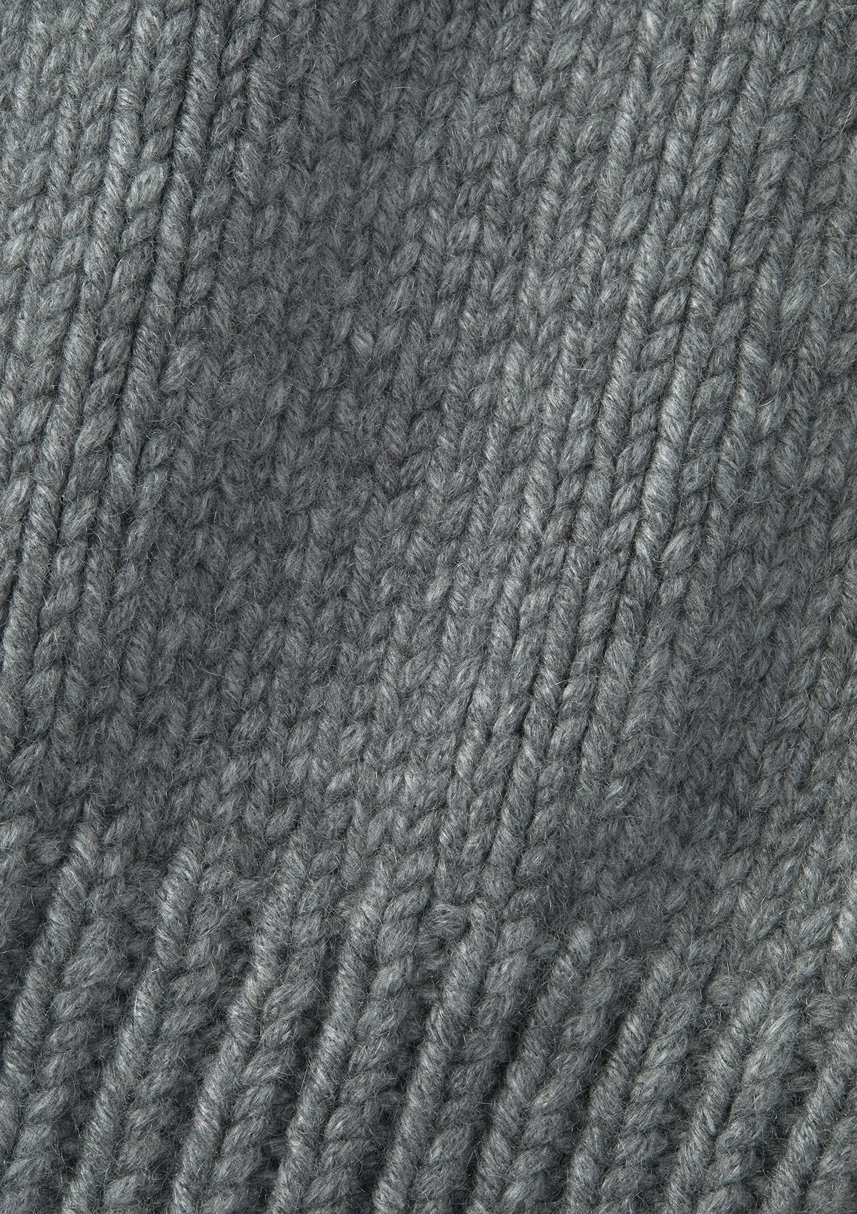 Ash Grey Chunky Cashmere Jumper