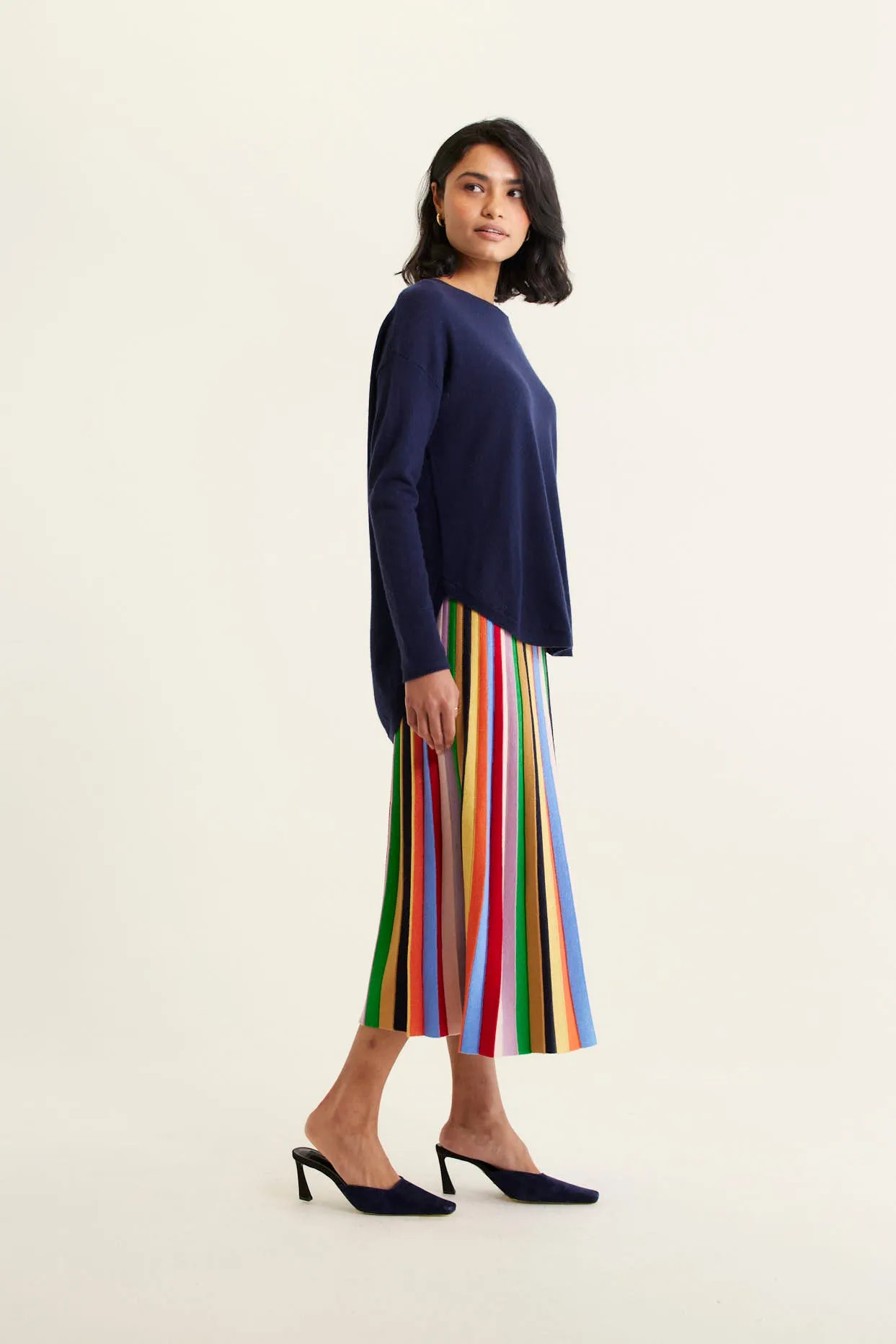 Baby Belle Cashmere Sweater in Mariner