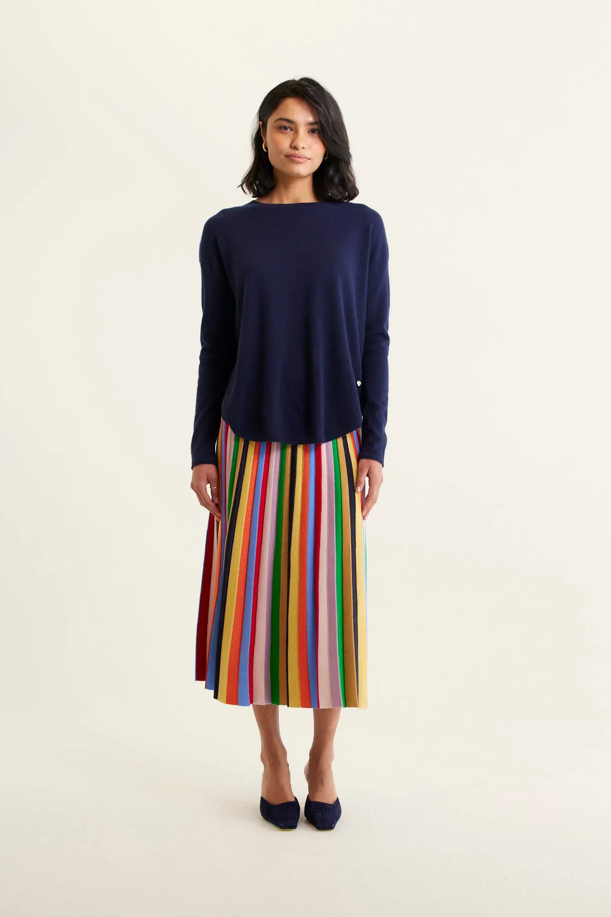 Baby Belle Cashmere Sweater in Mariner