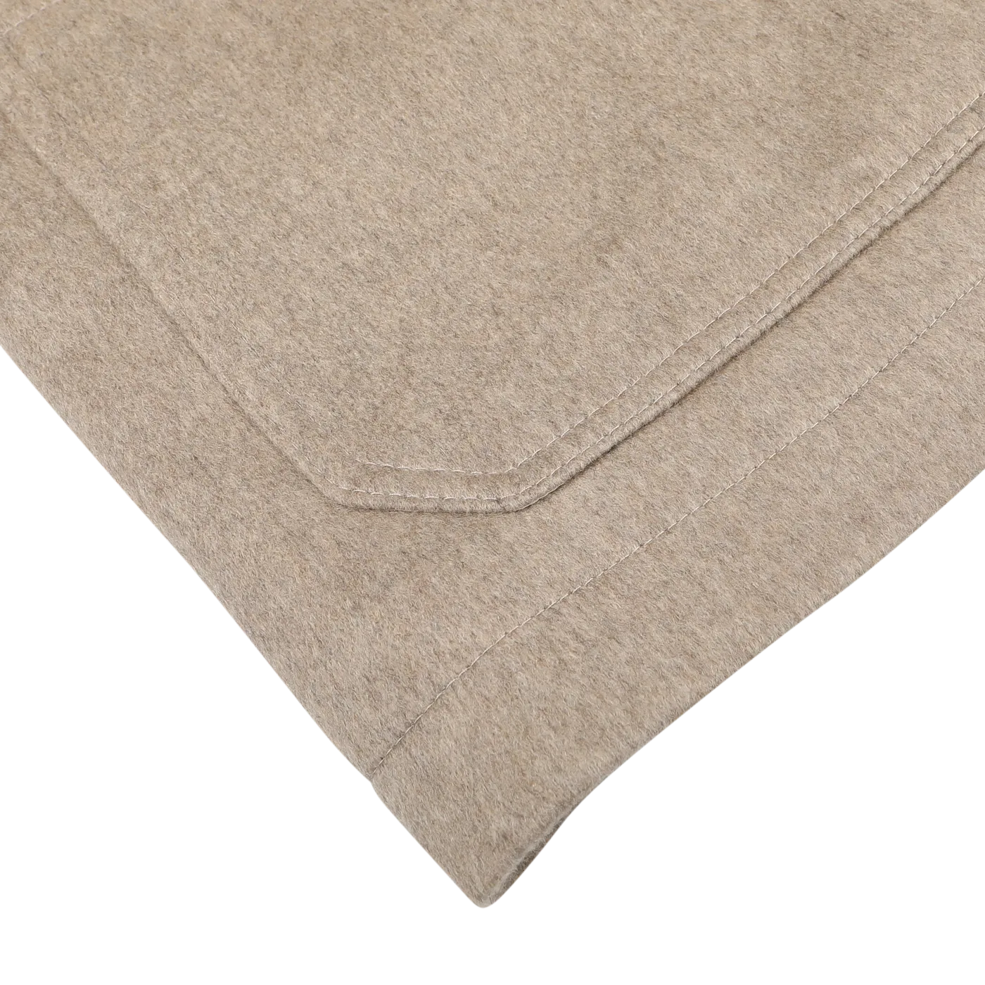 Beige Cashmere Half Padded Chore Coat