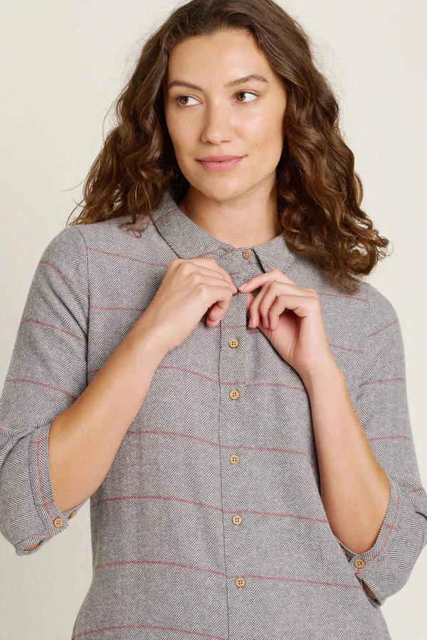 Brakeburn 10 Grey Westbourne Shirt Dress