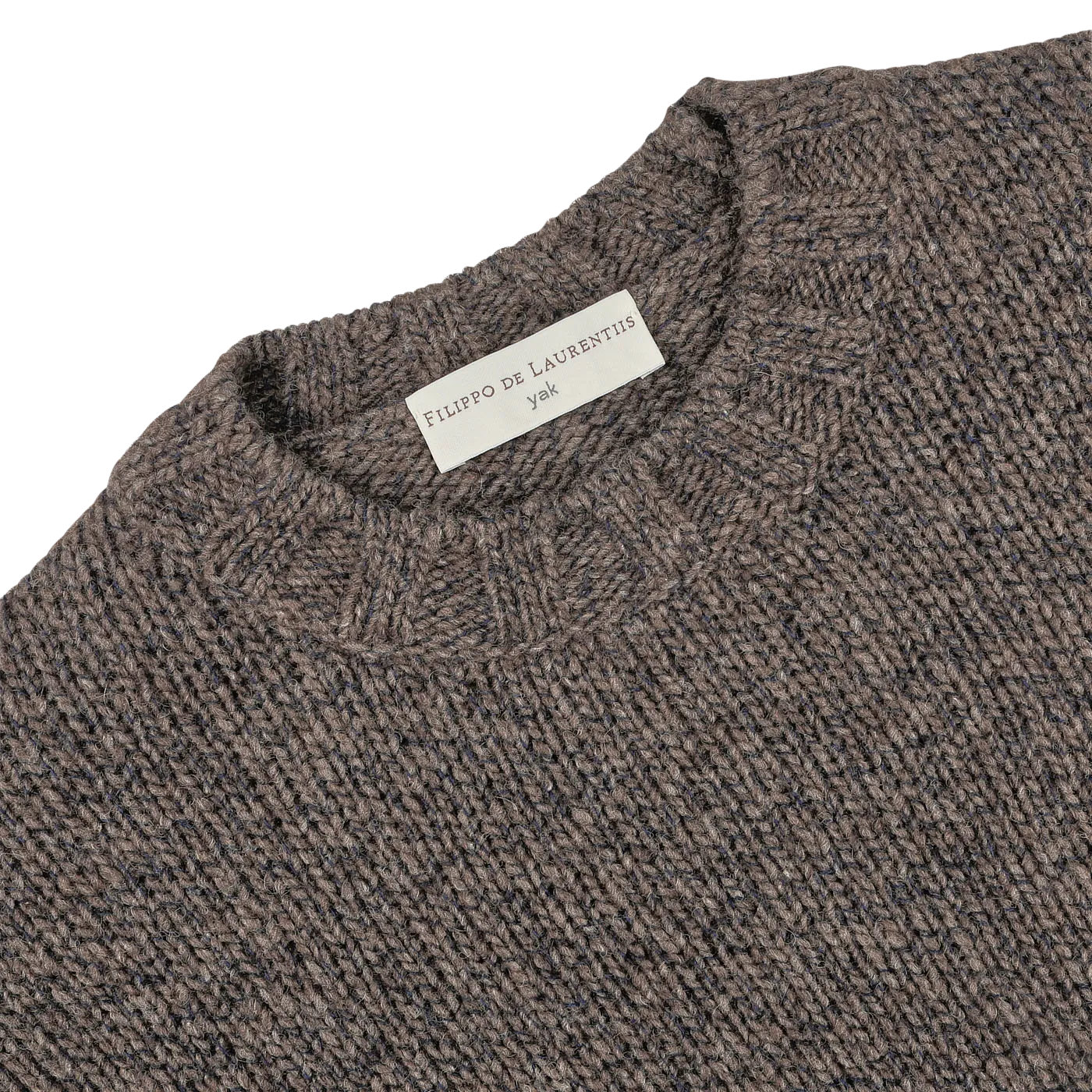 Brown Melange Yak Cashmere Sweater