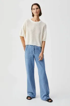 BRYON KNIT PULLOVER MILK