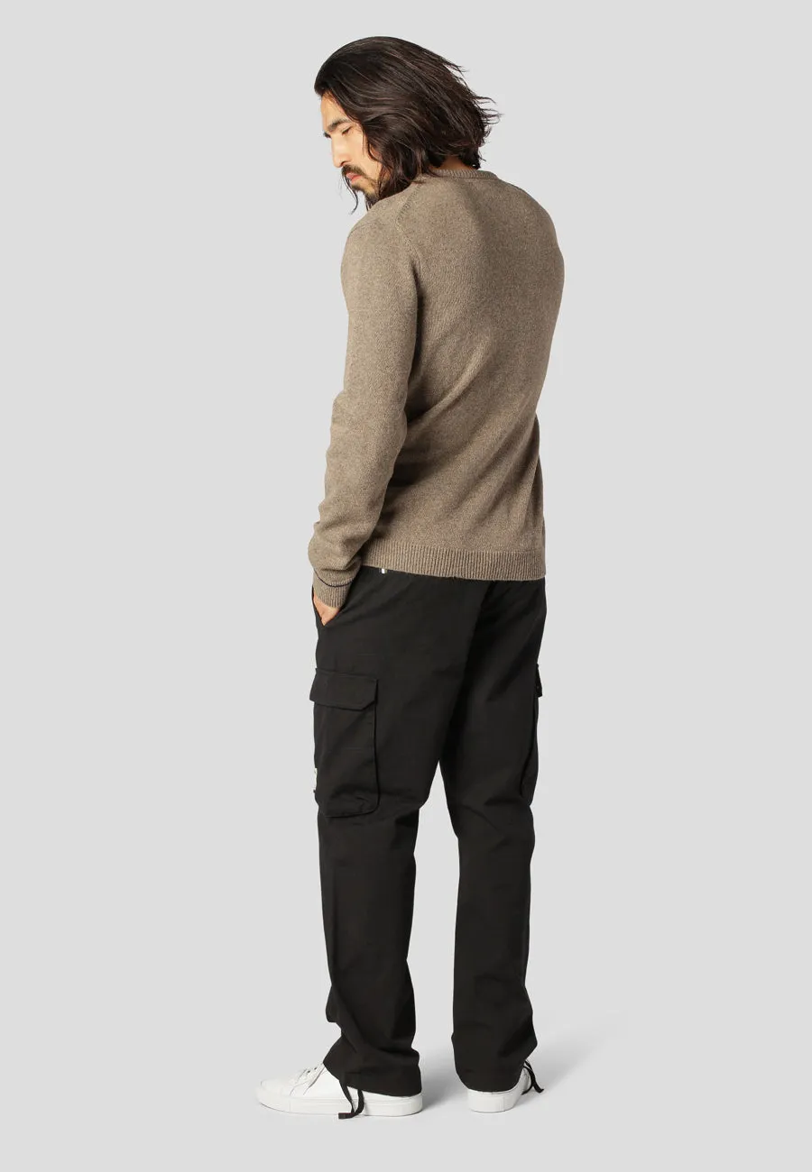 CAMERON KNITTED SWEATER - Beige Mix