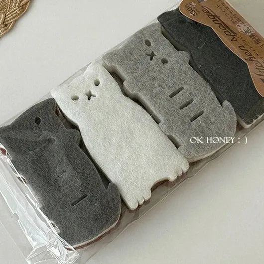 Cat-Themed Thickened Sponge Wipe