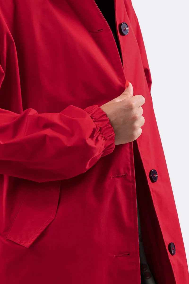CELESTE - Water Resistant Oversized Hooded Windbreaker Rain Jacket