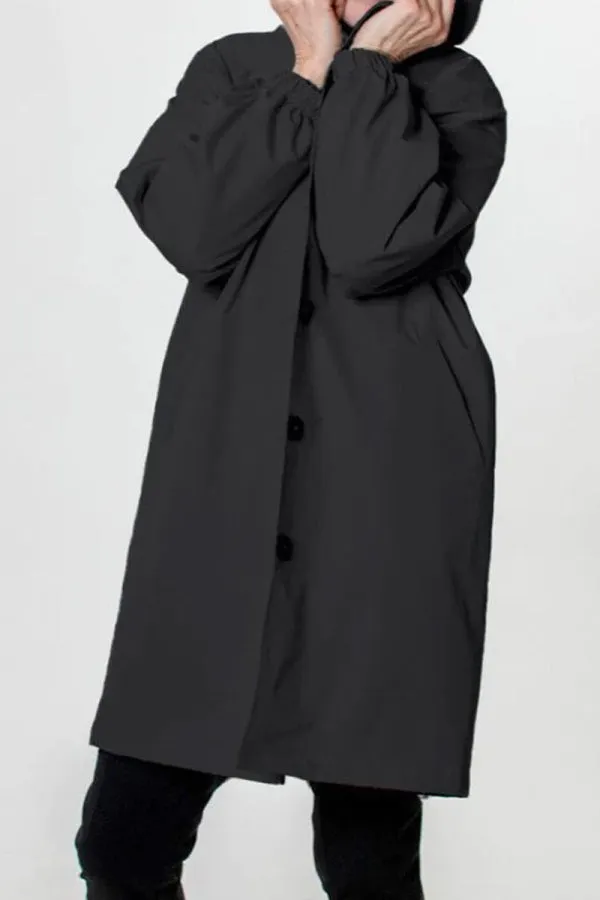 CELESTE - Water Resistant Oversized Hooded Windbreaker Rain Jacket