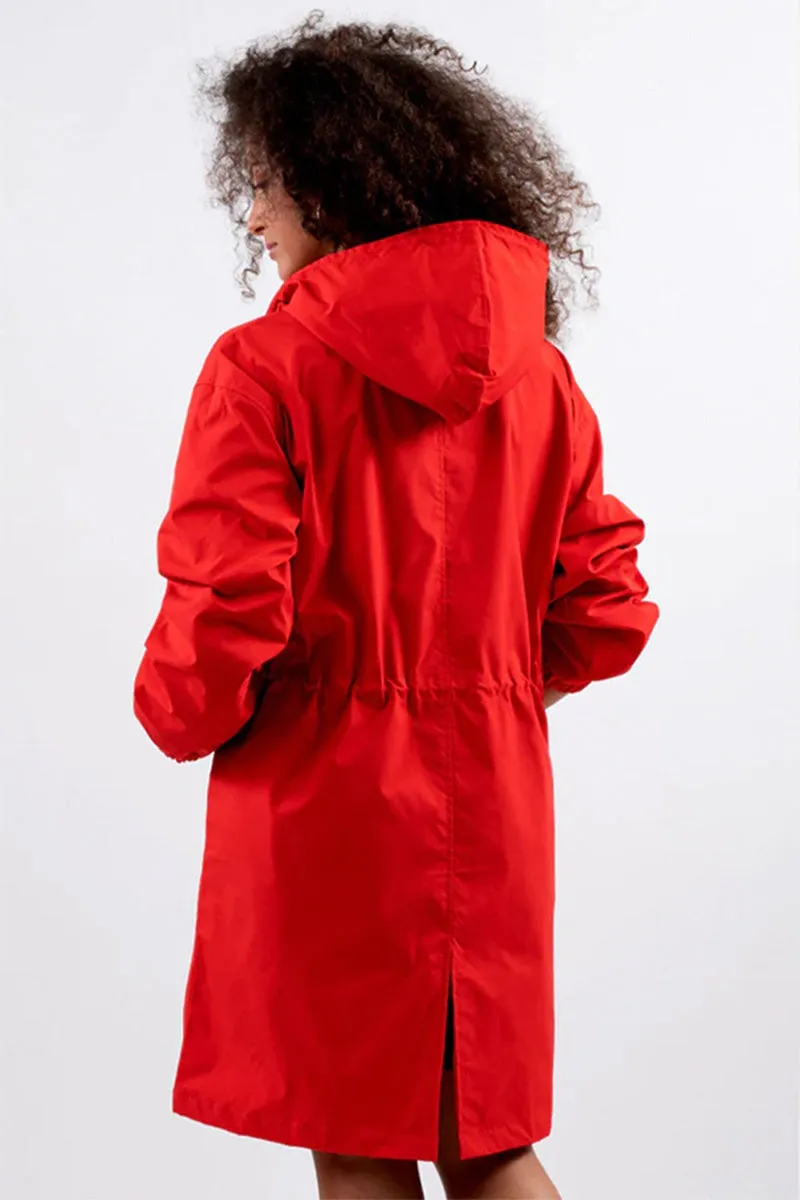 CELESTE - Water Resistant Oversized Hooded Windbreaker Rain Jacket