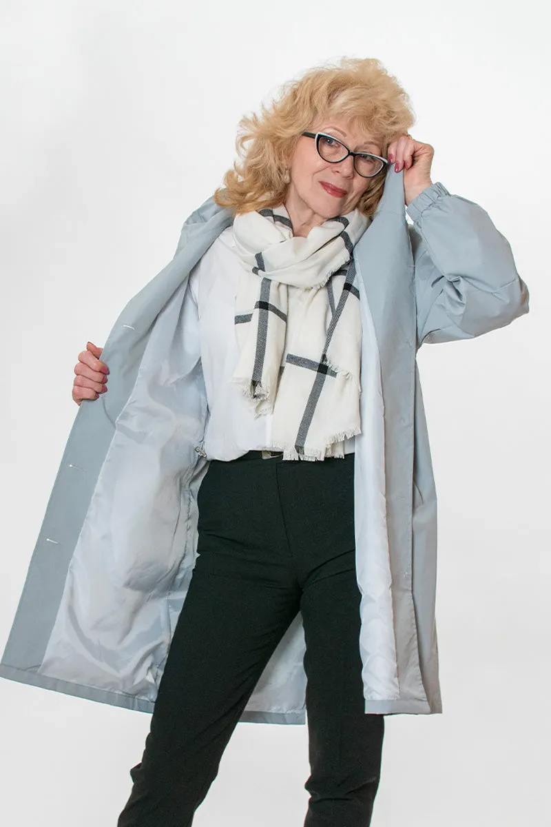 CELESTE - Water Resistant Oversized Hooded Windbreaker Rain Jacket