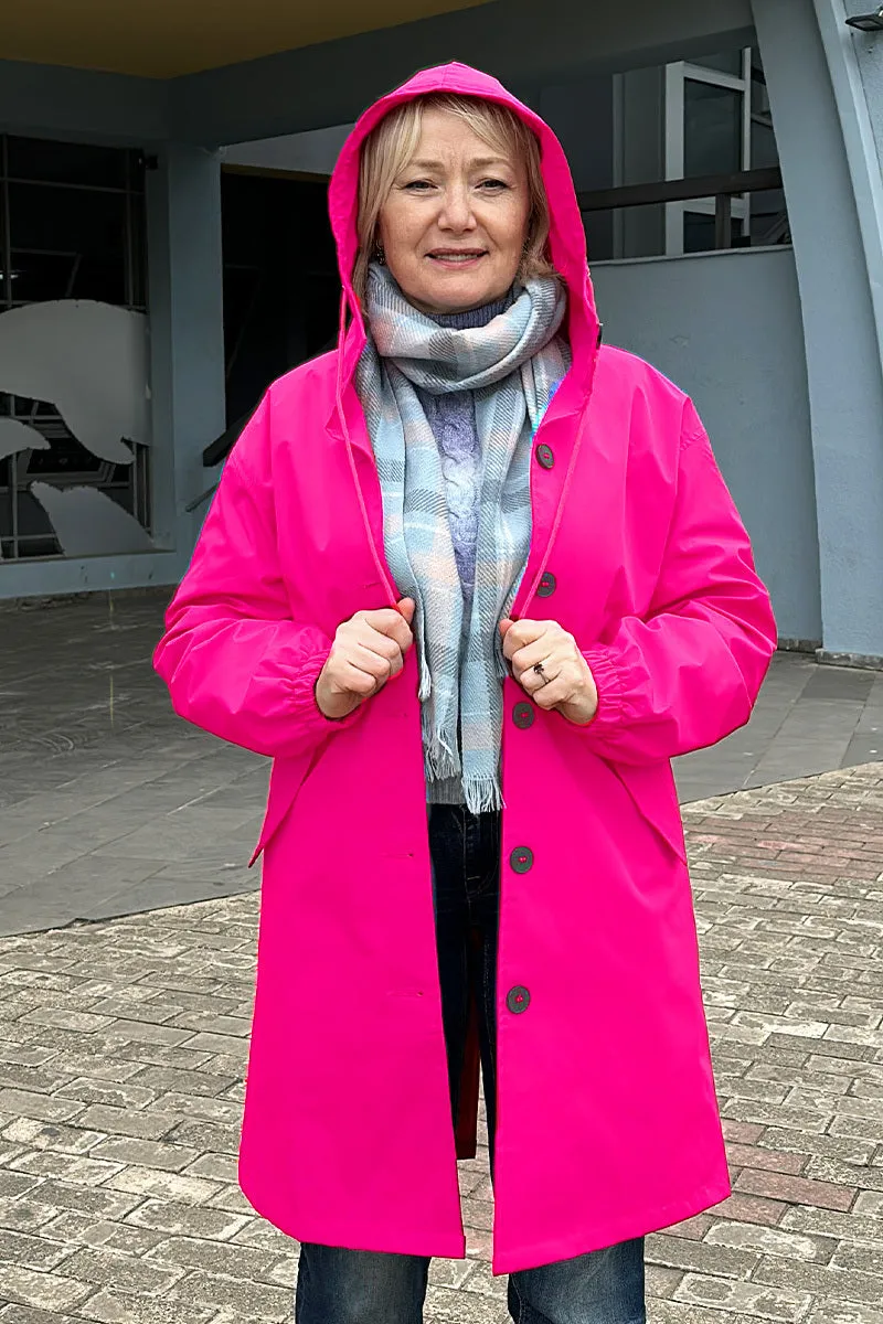 CELESTE - Water Resistant Oversized Hooded Windbreaker Rain Jacket