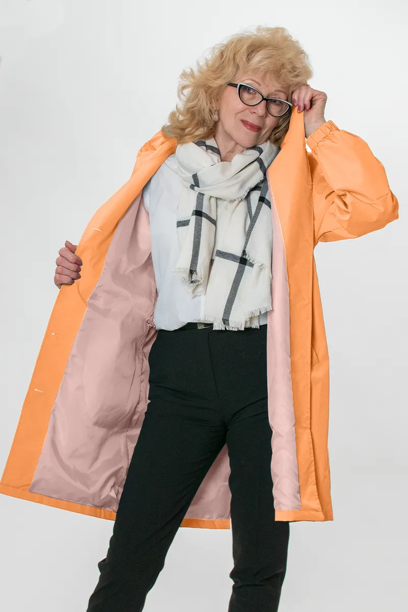 CELESTE - Water Resistant Oversized Hooded Windbreaker Rain Jacket