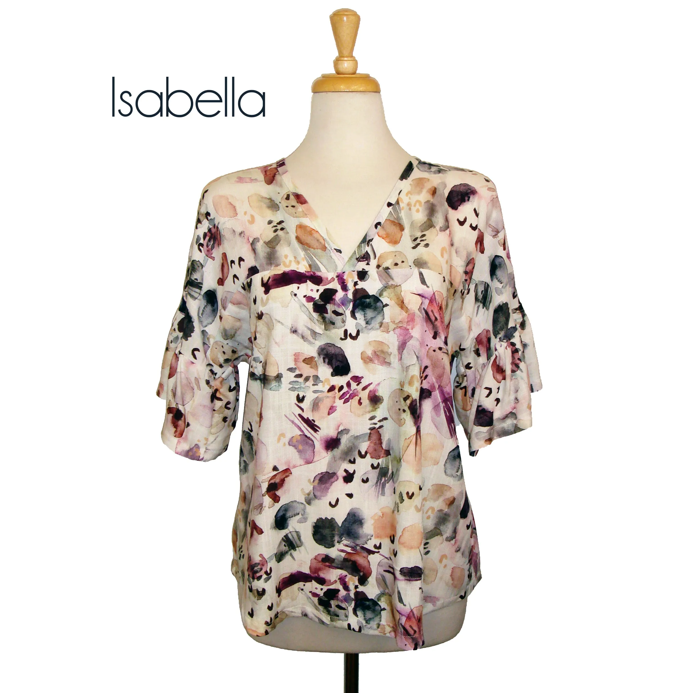 Chloe or Isabella Top - Happy Blue - Made to Order
