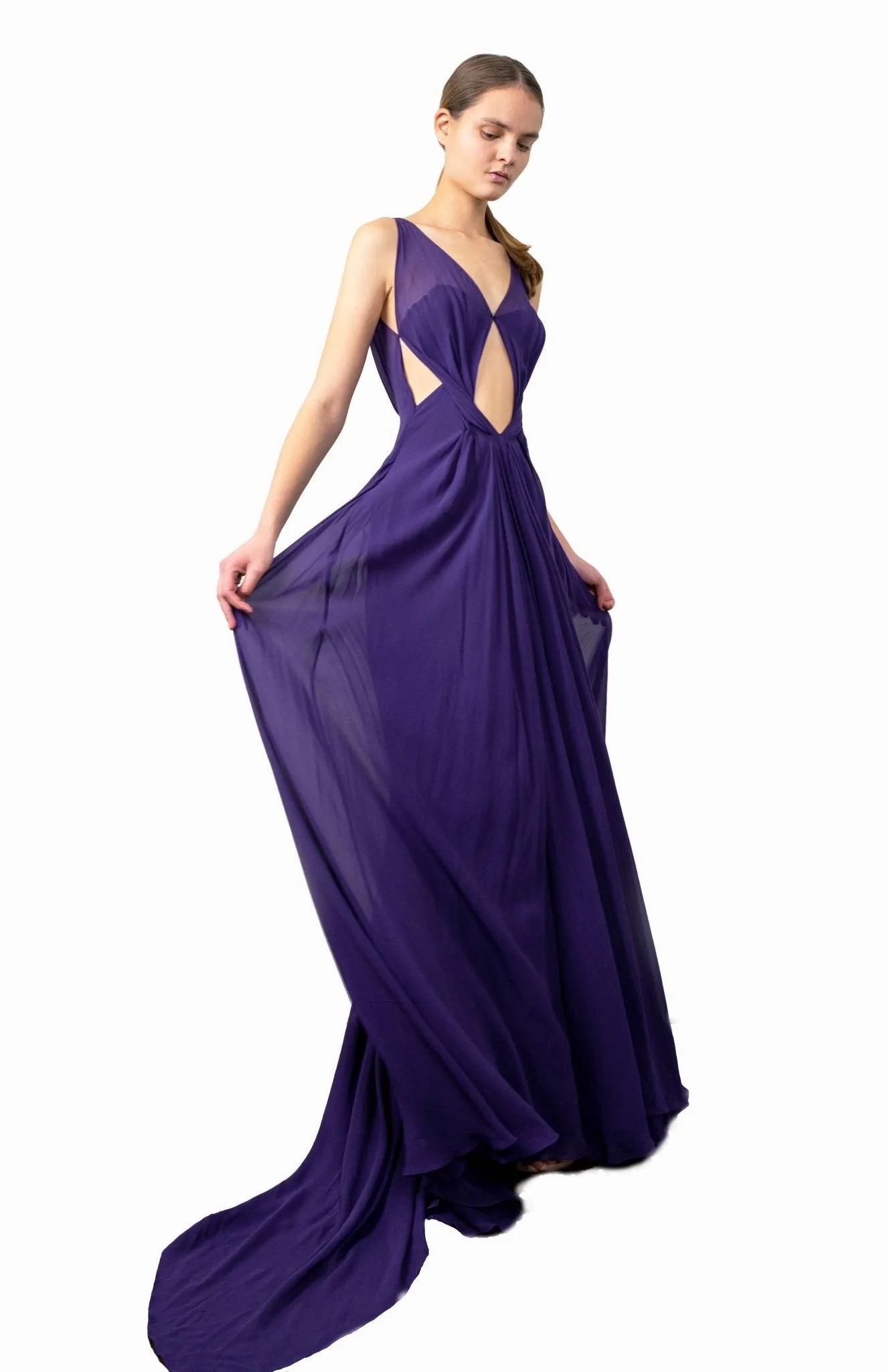 Chryssalis | Grecian Goddess: Long Silk Dress