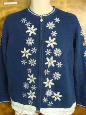 Classic White Snowflakes Christmas Sweater