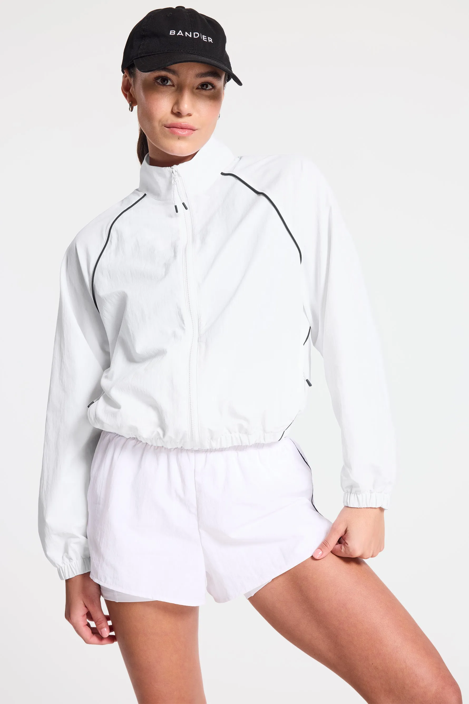 Contrast Run Jacket - White/navy Blazer