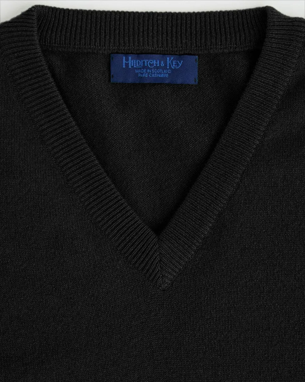 Dark Green Cashmere V-Neck Sweater