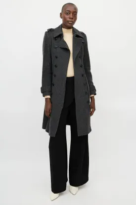Dark Grey Wool & Cashmere Coat