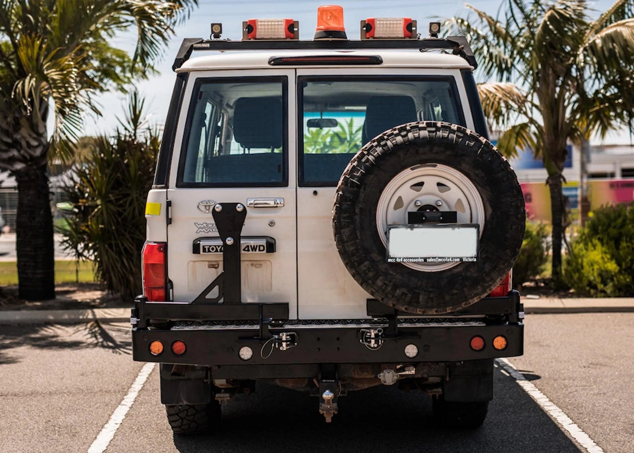 Dobinsons Rear Bumper With Swing Outs for Toyota Landcruiser 70 Series LWB (BW80-4133)