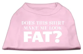 Does This Shirt Make Me Look Fat? Screen Printed Shirt Light Pink Lg (14)