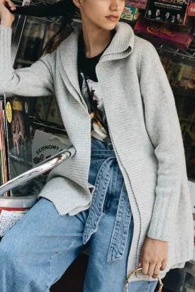Double layered cardigan
