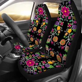 Floral Beadwork Universal Car Seat Cover With Thickened Back