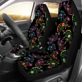 Floral Bear Universal Car Seat Cover With Thickened Back