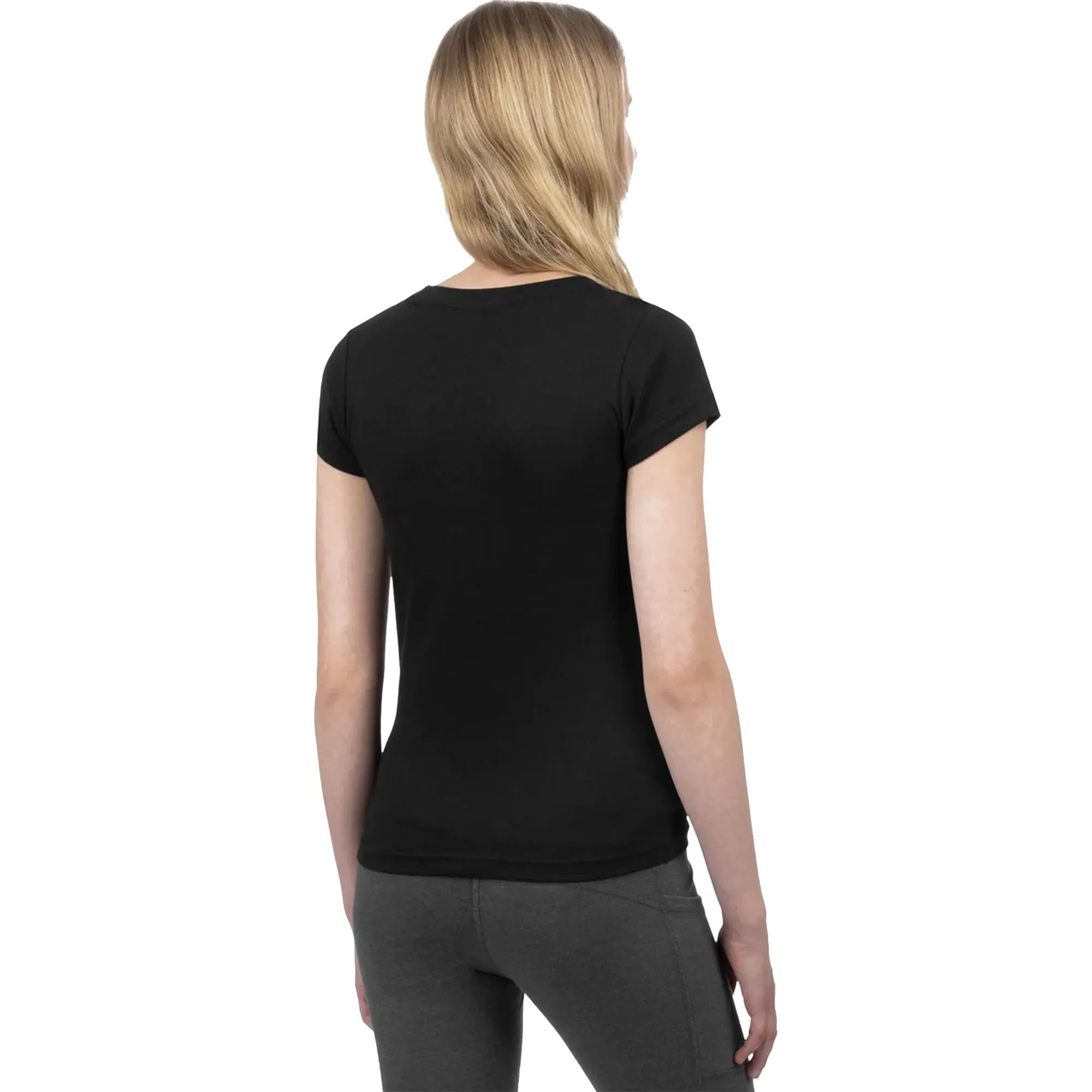 FXR  Girls Broadcast Premium T-Shirt Tee Short Sleeve Cotton Casual Black Mint