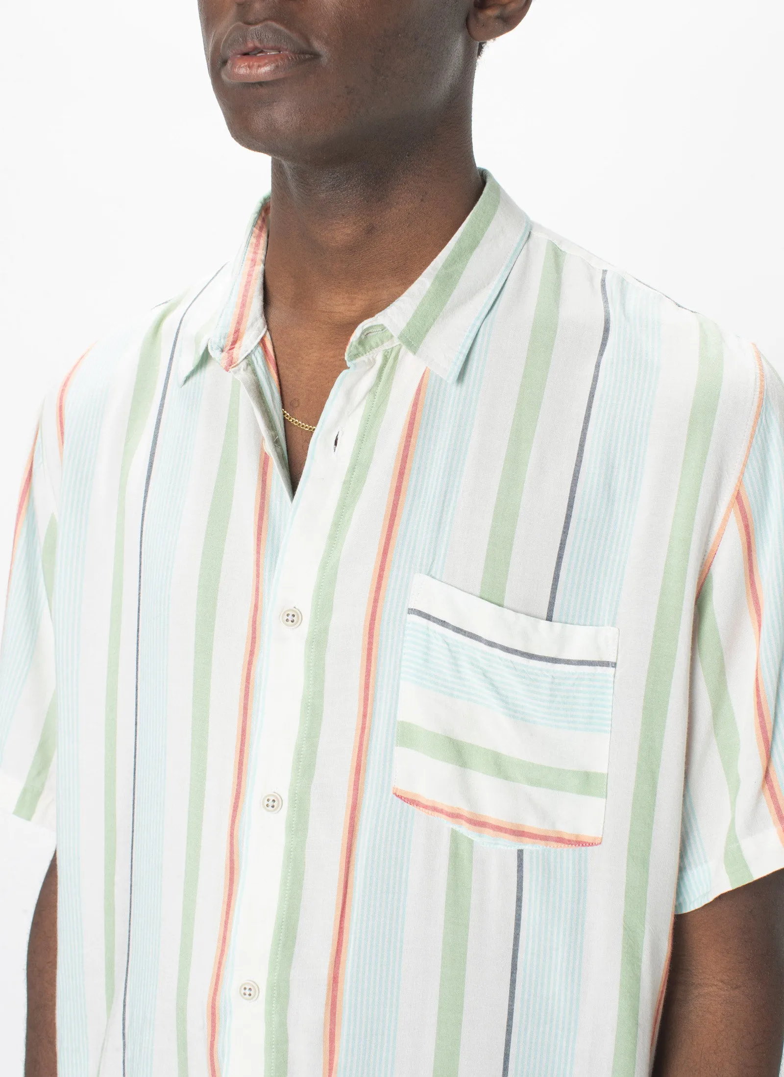 Holiday Short-Sleeve Shirt Malibu Stripe