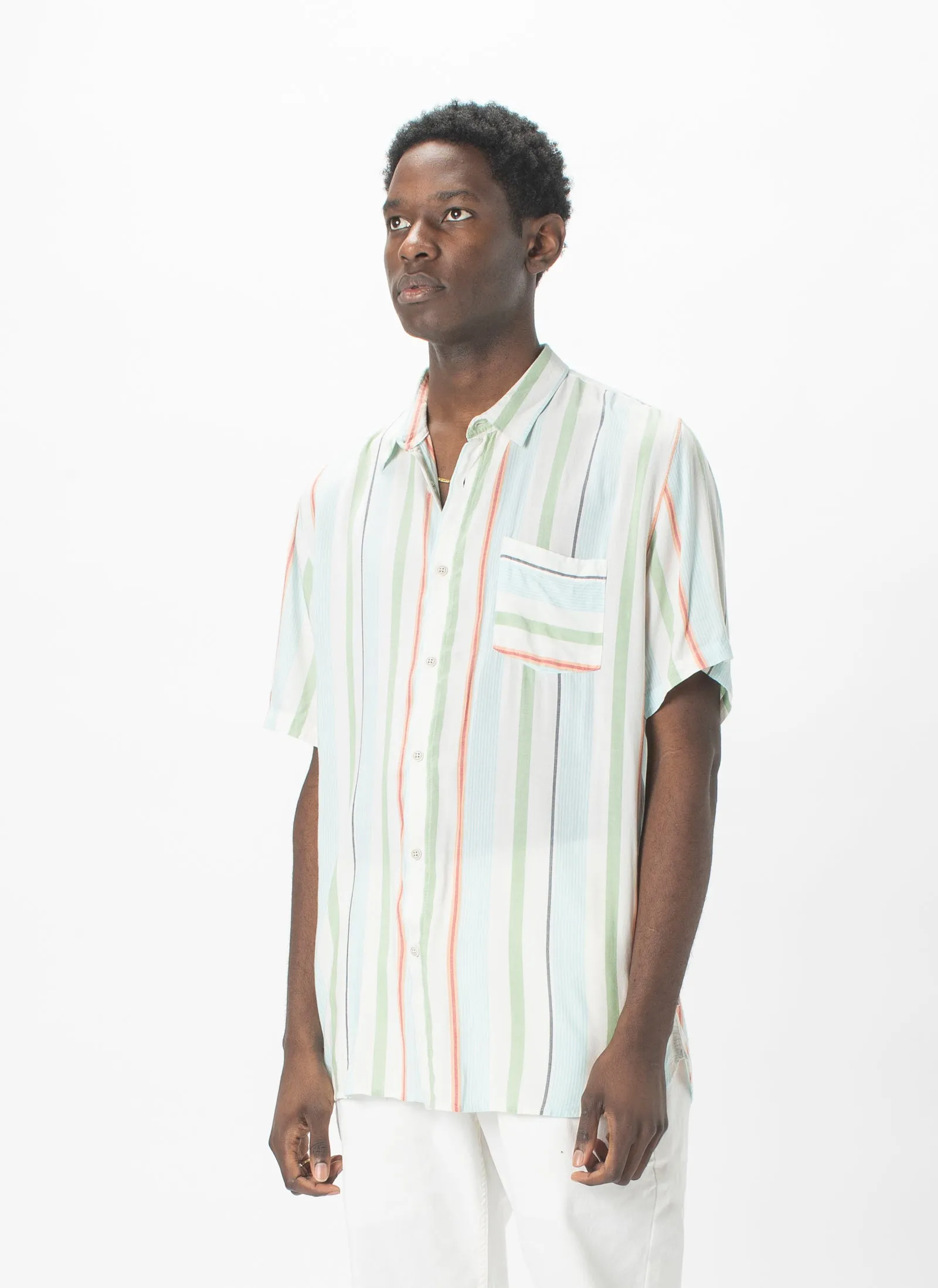 Holiday Short-Sleeve Shirt Malibu Stripe