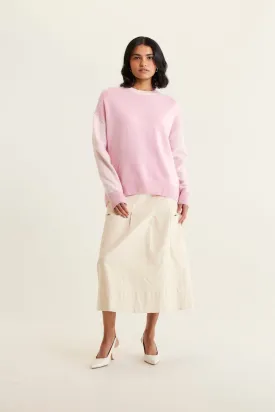 Hudson Cashmere Sweater In Blossom