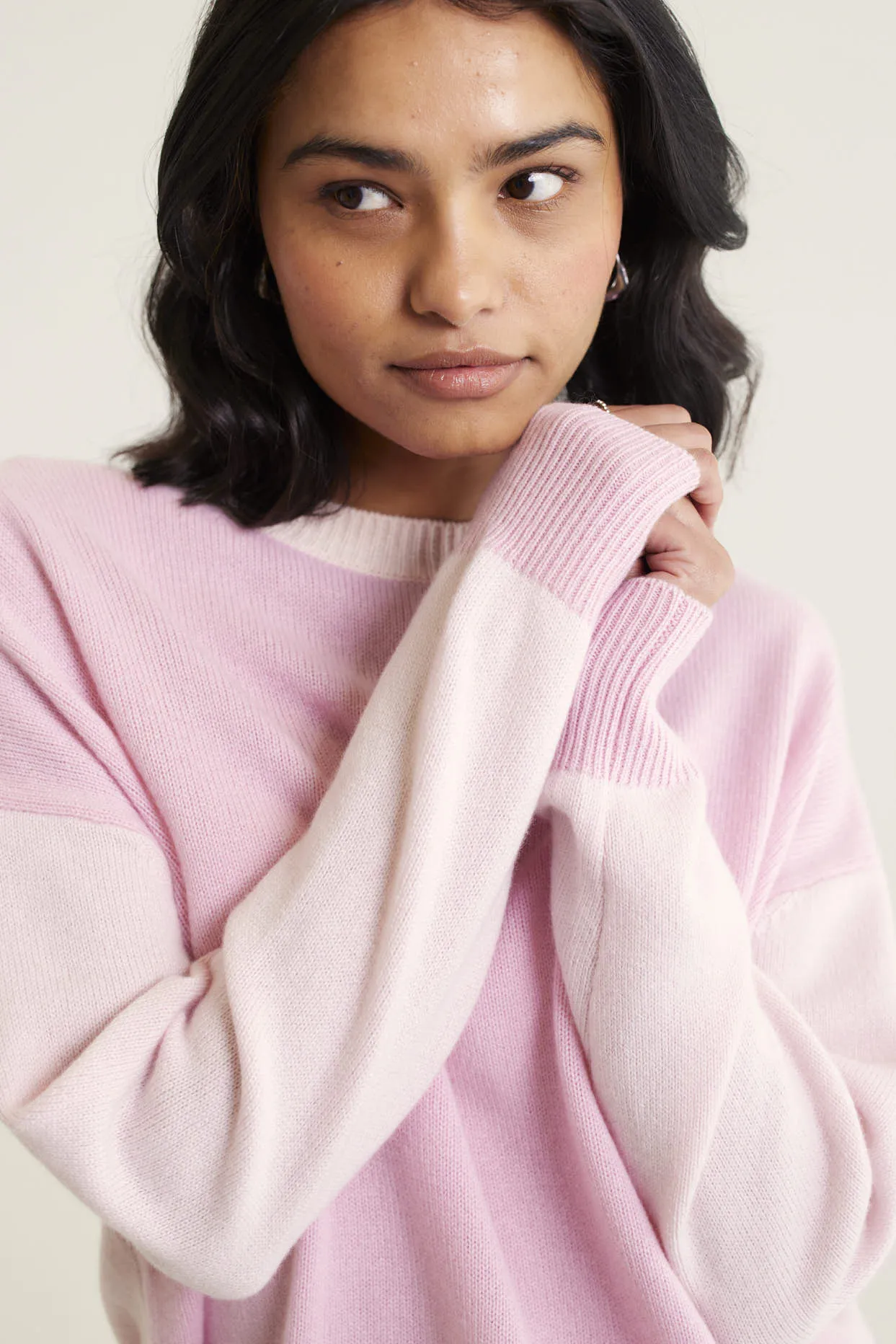 Hudson Cashmere Sweater In Blossom
