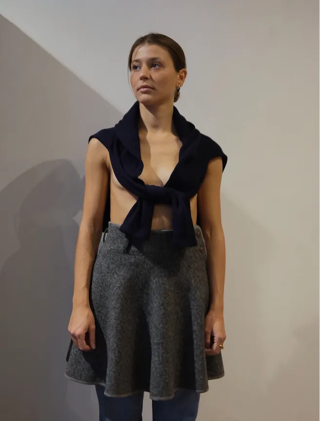 Issey Miyake Wool Skirt