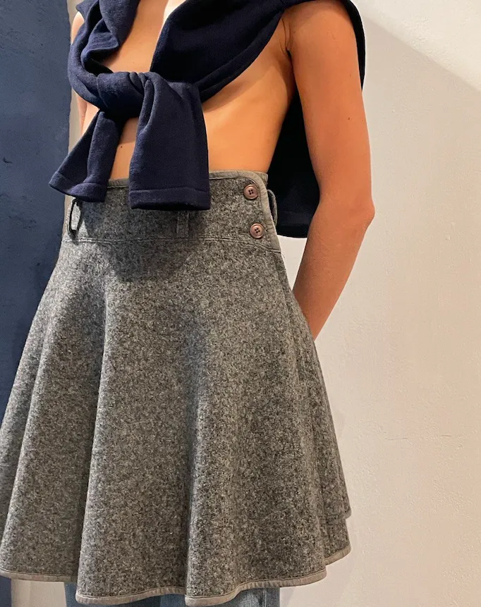 Issey Miyake Wool Skirt