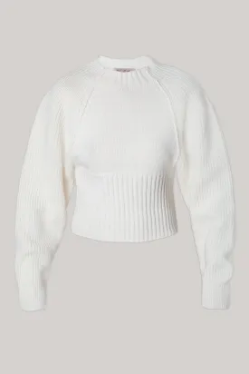 Jophiel Wool and Cashmere-blend Sweater In Bianco