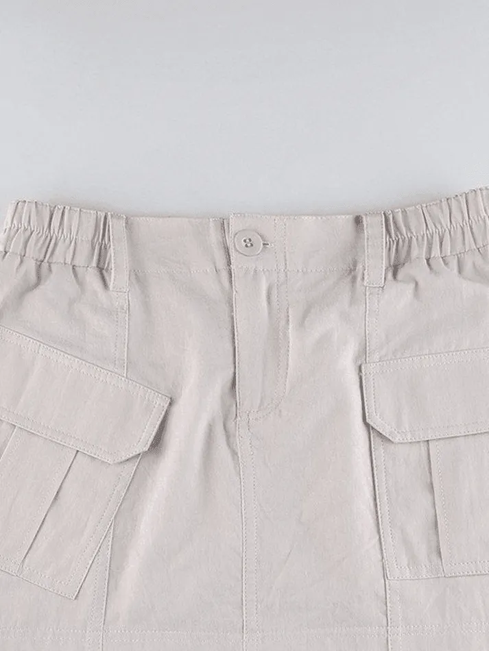 Joskaa Cargo Pocket Micro Mini Skirt