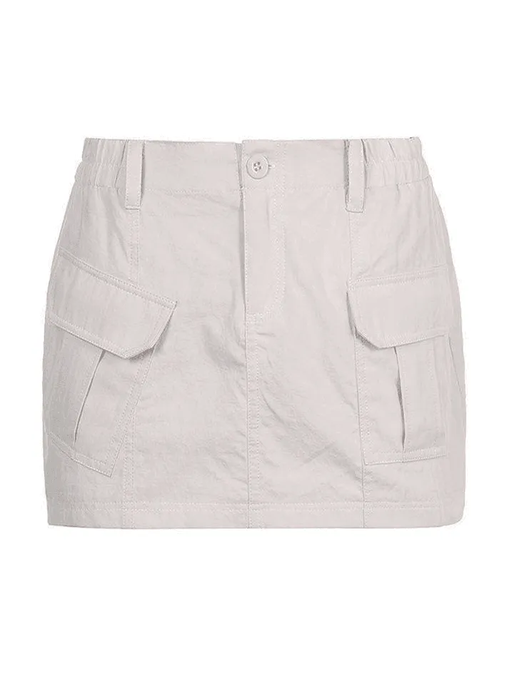 Joskaa Cargo Pocket Micro Mini Skirt