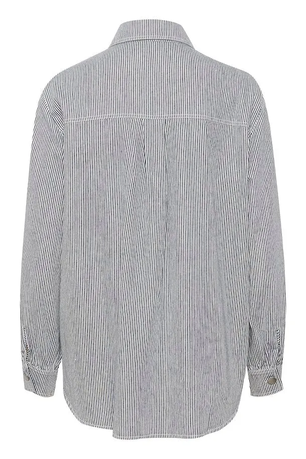 KAFFE Marilla Shirt in Blue/White Stripe