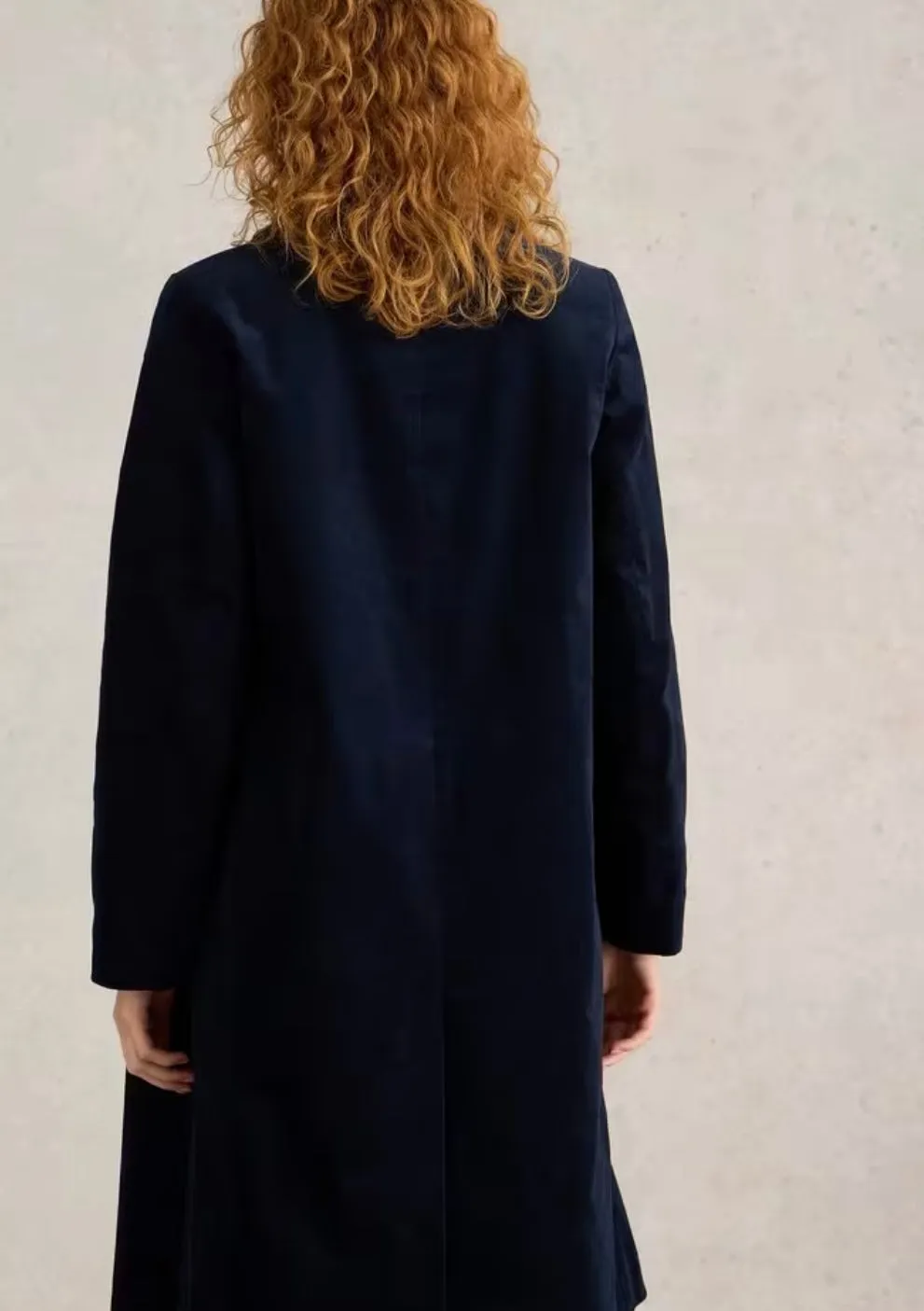 Kamila Navy Velvet Coat