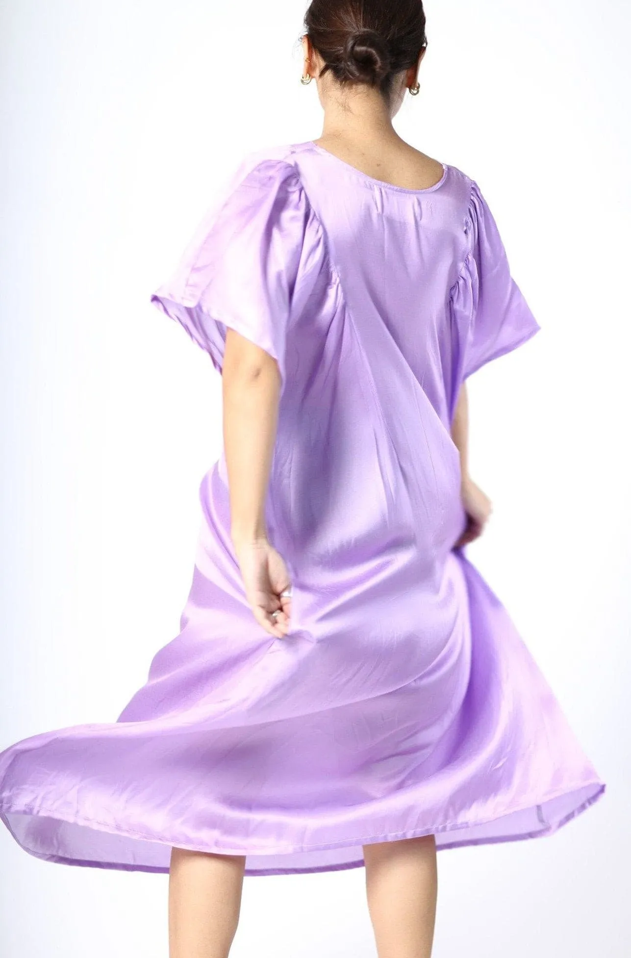 LAVENDER SILK DRESS JULIANA