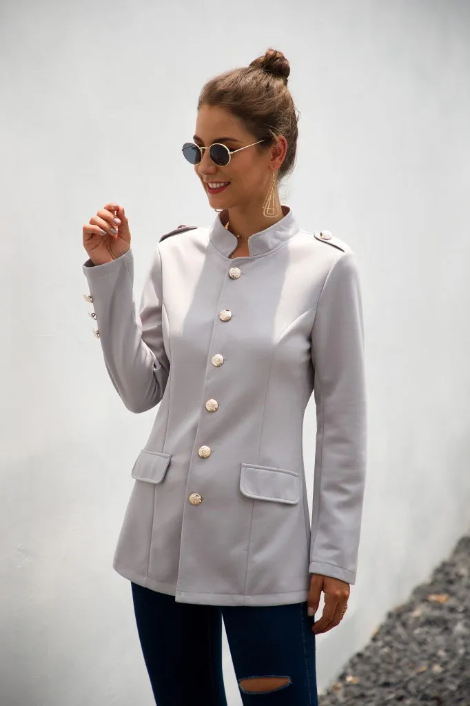Long Sleeves Work Casual Buttons Blazer