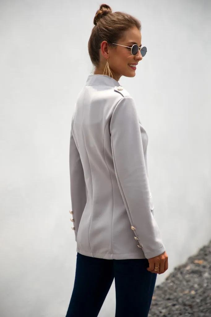 Long Sleeves Work Casual Buttons Blazer