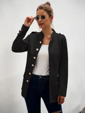 Long Sleeves Work Casual Buttons Blazer