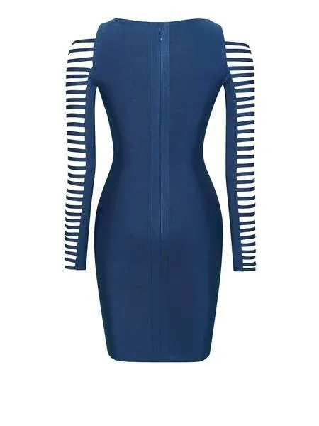 LONI CUT OUT SLEEVES BANDAGE DRESS