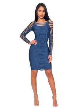 LONI CUT OUT SLEEVES BANDAGE DRESS