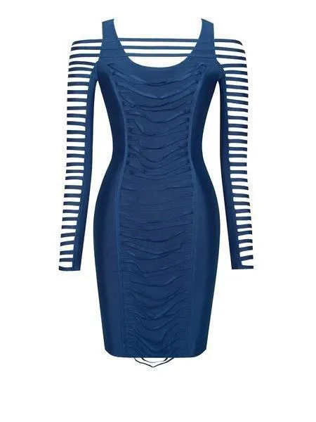 LONI CUT OUT SLEEVES BANDAGE DRESS