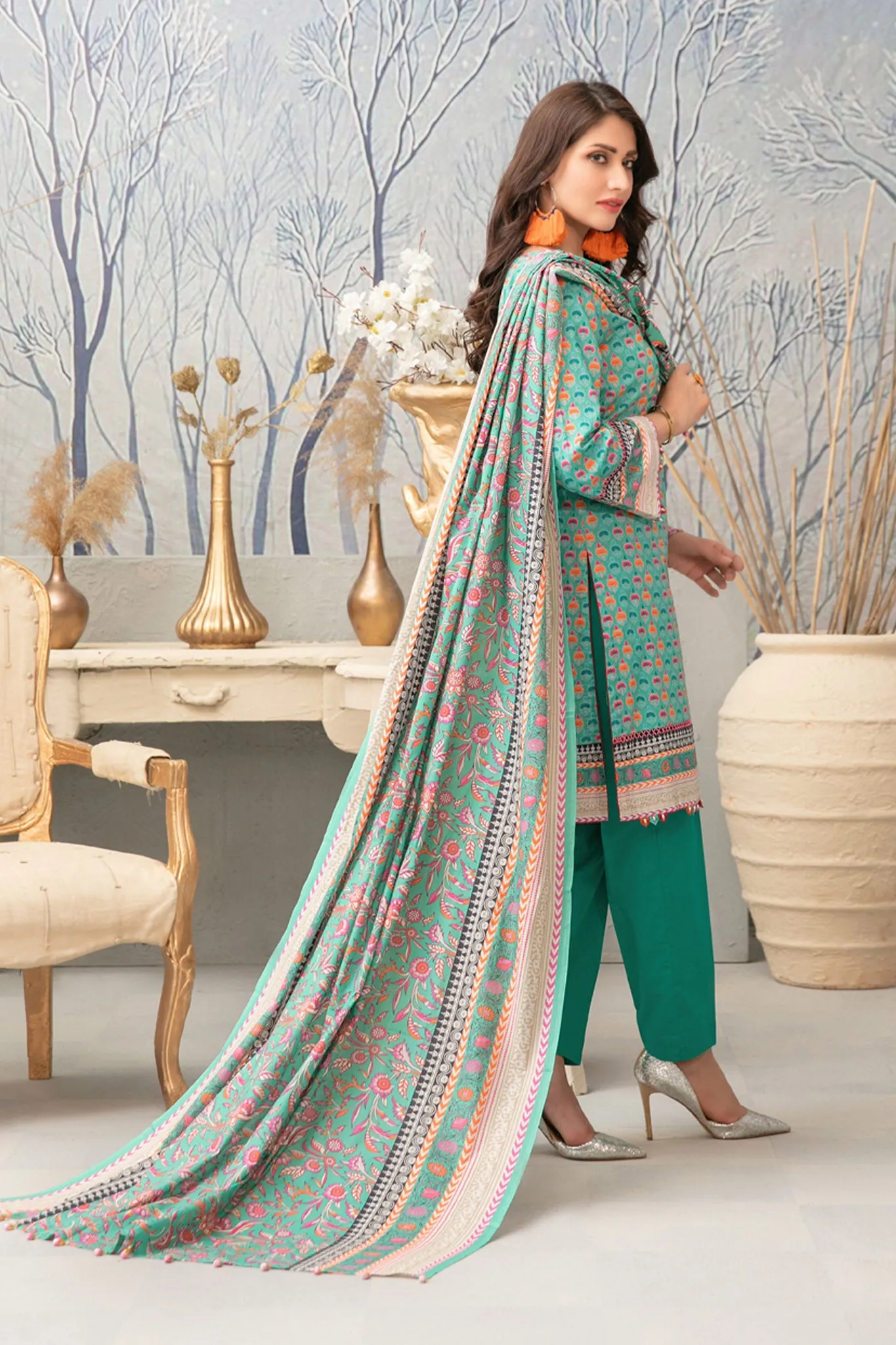 Mahjabeen by Tawakkal Stitched 3 Piece Digital Printed Lawn Collection'2022-D-6751